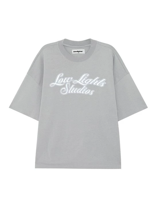 Foto van product T-shirt print Low Lights Studios lichtgrijs