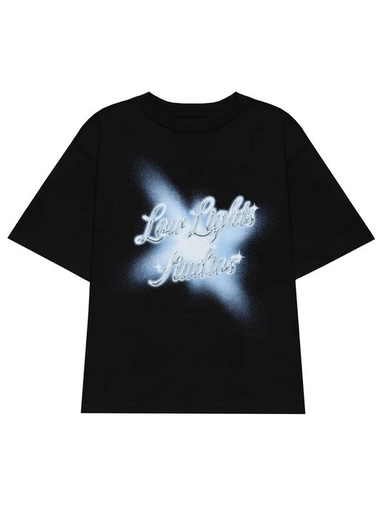 Foto van product T-shirt print Low Lights Studios zwart