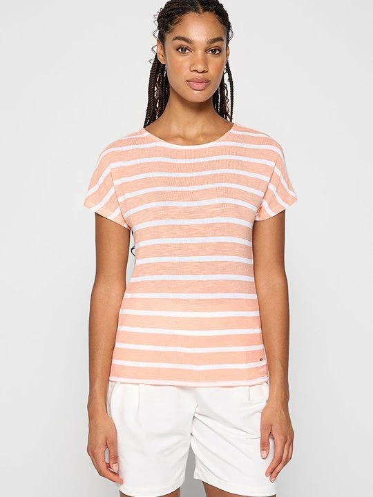Foto van product T-shirt print LUHTA gemêleerd donkerroze