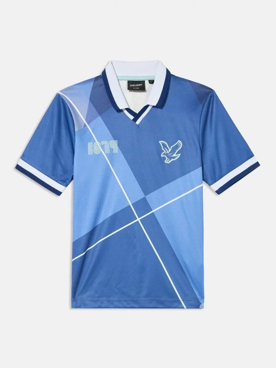 Foto van product T-shirt print Lyle & Scott blauw
