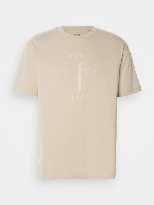 Foto van product T-shirt print Makia beżowy