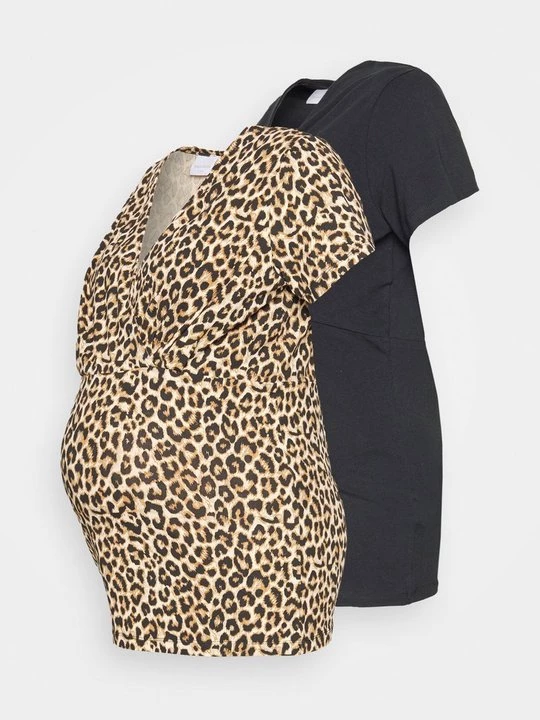 Foto van product T-shirt print Mamalicious bruin