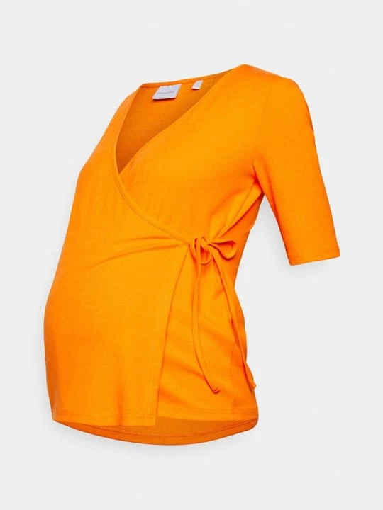 Foto van product T-shirt print Mamalicious oranje
