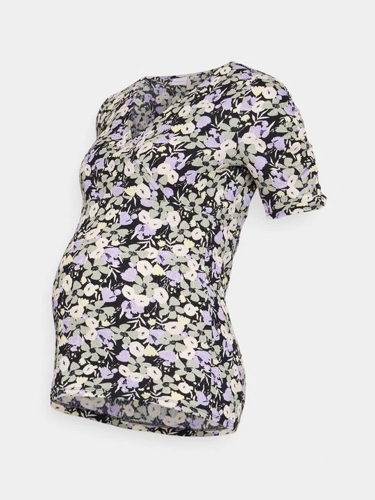 Foto van product T-shirt print Mamalicious paars
