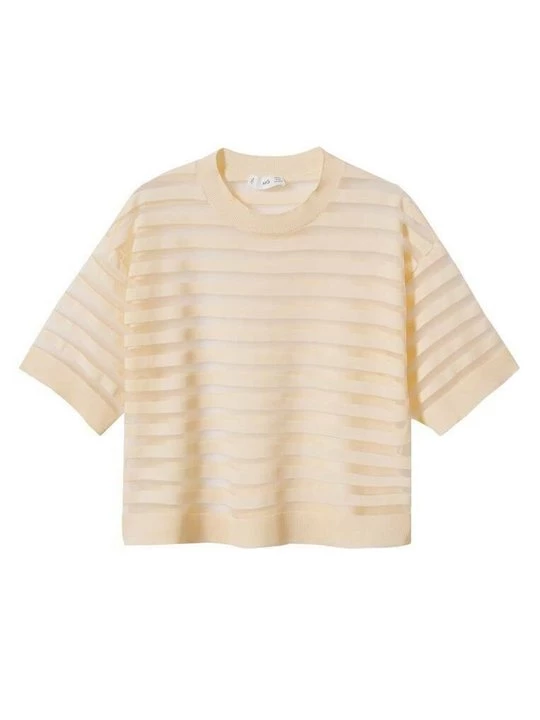 Foto van product T-shirt print Mango beżowy