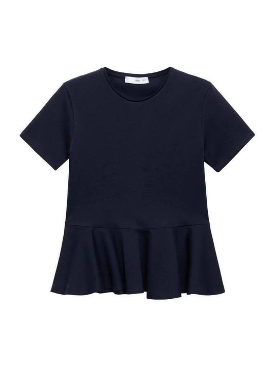 Foto van product T-shirt print Mango koningsblauw