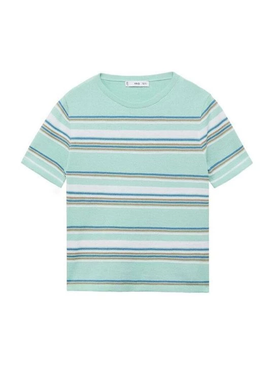 Foto van product T-shirt print Mango mintgroen