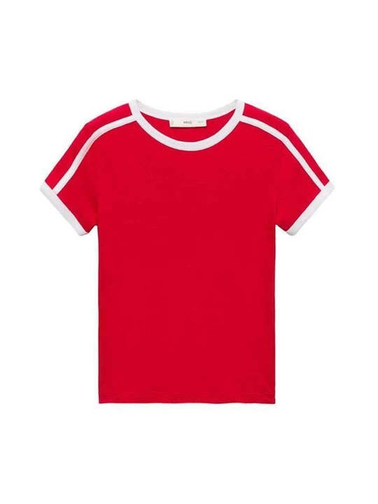 Foto van product T-shirt print Mango rood