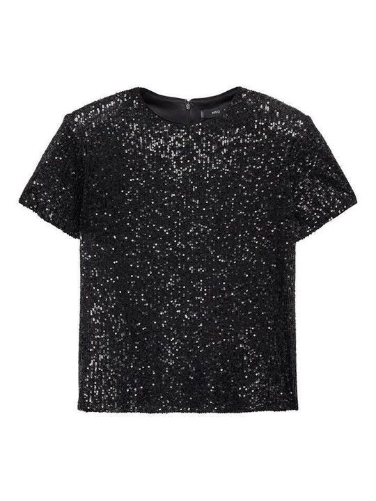 Foto van product T-shirt print Mango zwart