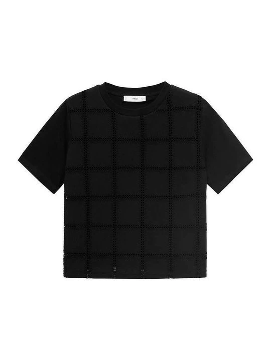 Foto van product T-shirt print Mango zwart