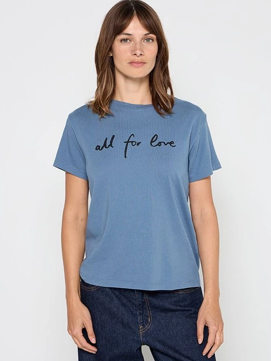 Foto van product T-shirt print Marc O'Polo blauw