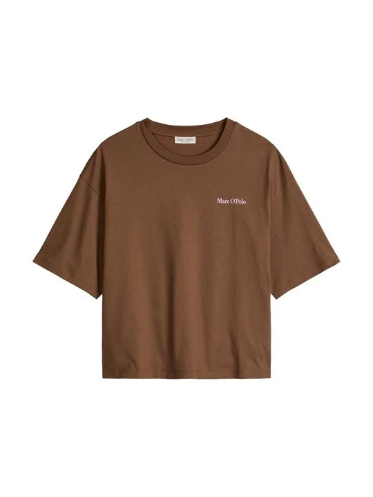 Foto van product T-shirt print Marc O'Polo bruin