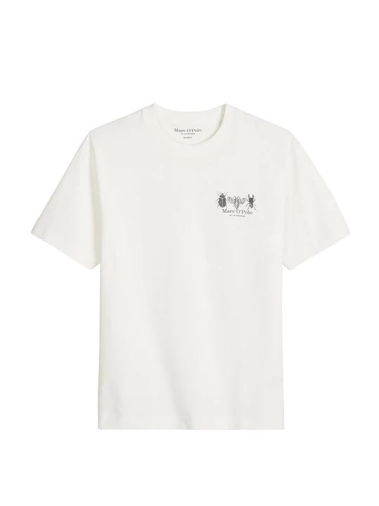 Foto van product T-shirt print Marc O'Polo crème