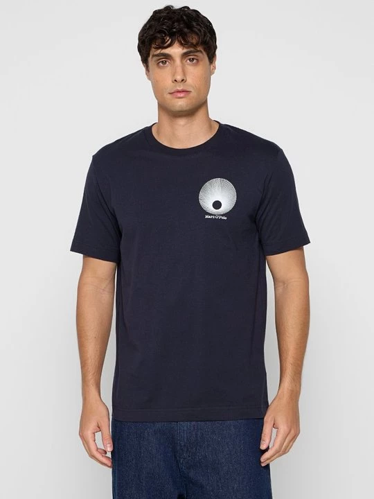 Foto van product T-shirt print Marc O'Polo donkerblauw