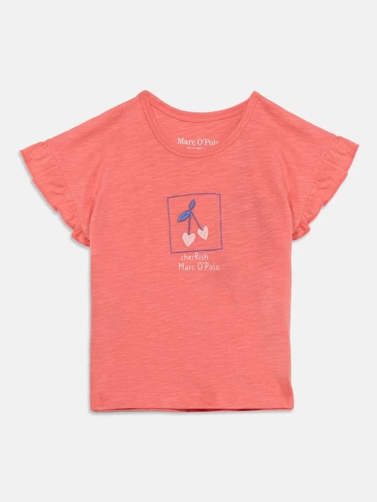 Foto van product T-shirt print Marc O'Polo koraalrood