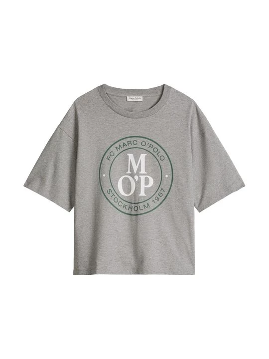 Foto van product T-shirt print Marc O'Polo lichtgrijs