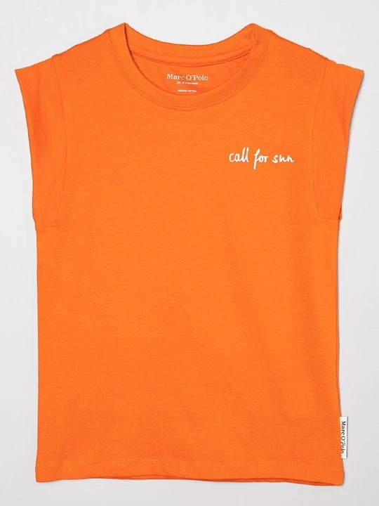 Foto van product T-shirt print Marc O'Polo oranje