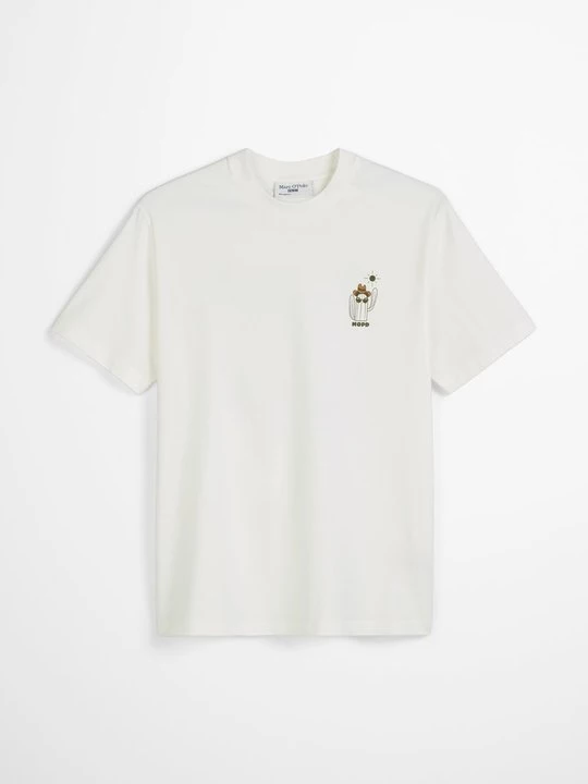 Foto van product T-shirt print Marc O'Polo wit