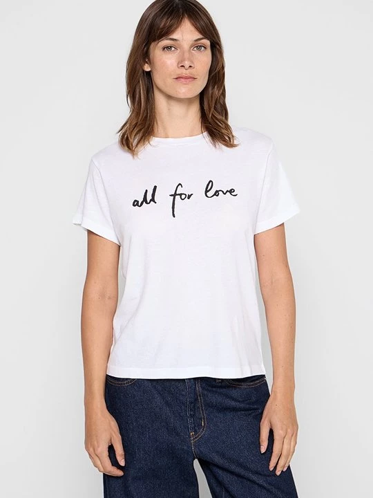 Foto van product T-shirt print Marc O'Polo wit