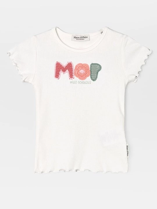 Foto van product T-shirt print Marc O'Polo wit