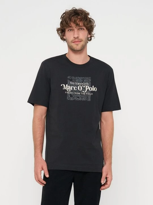Foto van product T-shirt print Marc O'Polo zwart