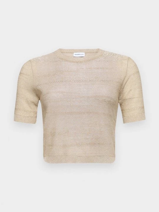 Foto van product T-shirt print Marella zandkleur