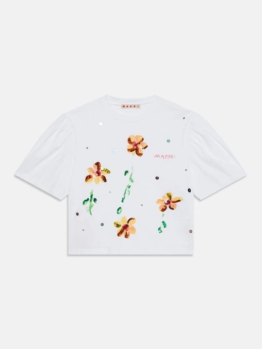 Foto van product T-shirt print Marni wit