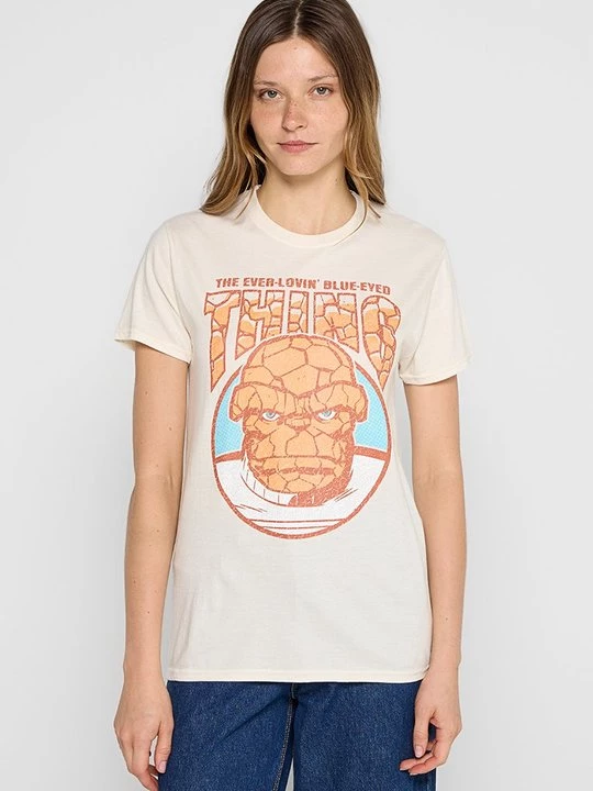 Foto van product T-shirt print Marvel beżowy