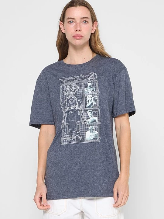 Foto van product T-shirt print Marvel blauw