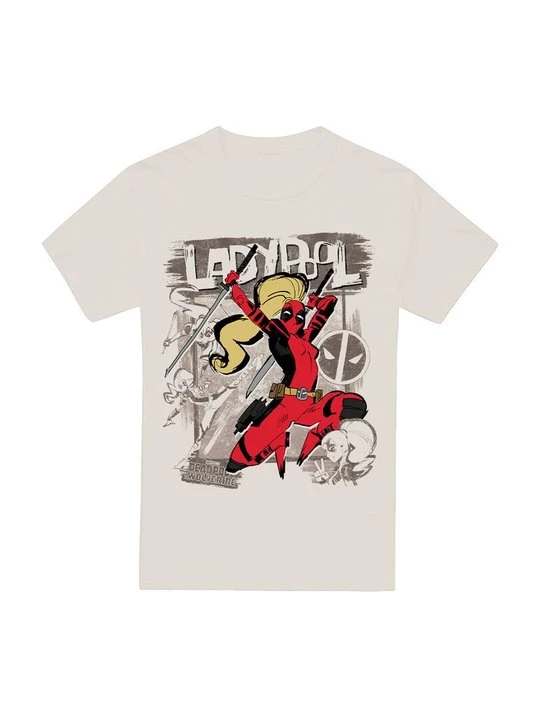 Foto van product T-shirt print Marvel crème