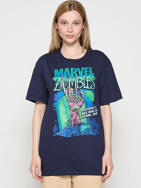 Foto van product T-shirt print Marvel donkerblauw