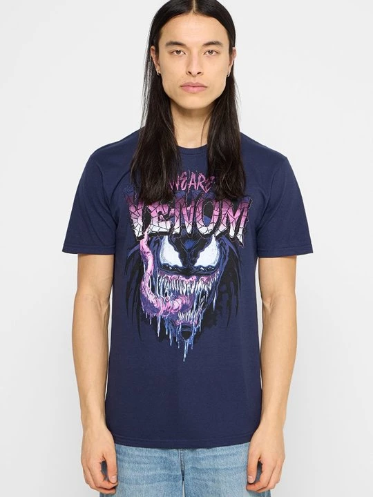 Foto van product T-shirt print Marvel donkerblauw