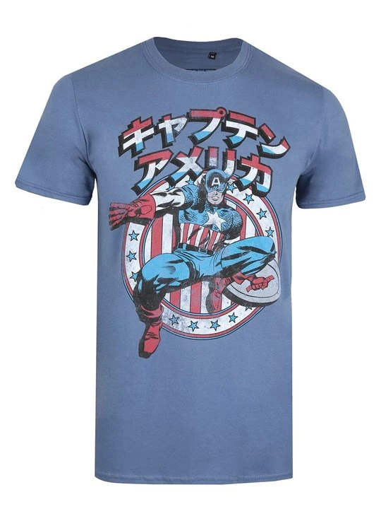 Foto van product T-shirt print Marvel donkerblauw