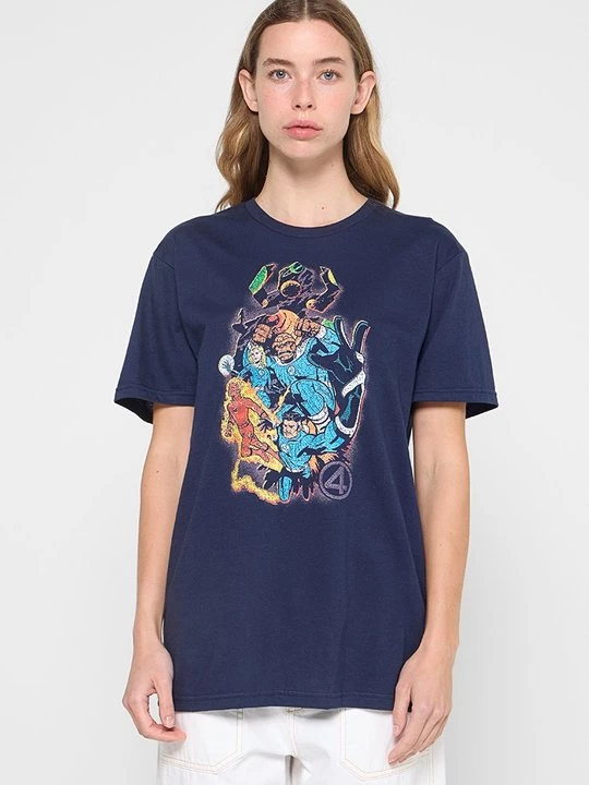 Foto van product T-shirt print Marvel donkerblauw
