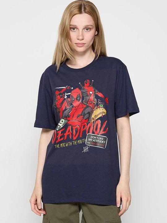Foto van product T-shirt print Marvel donkerblauw