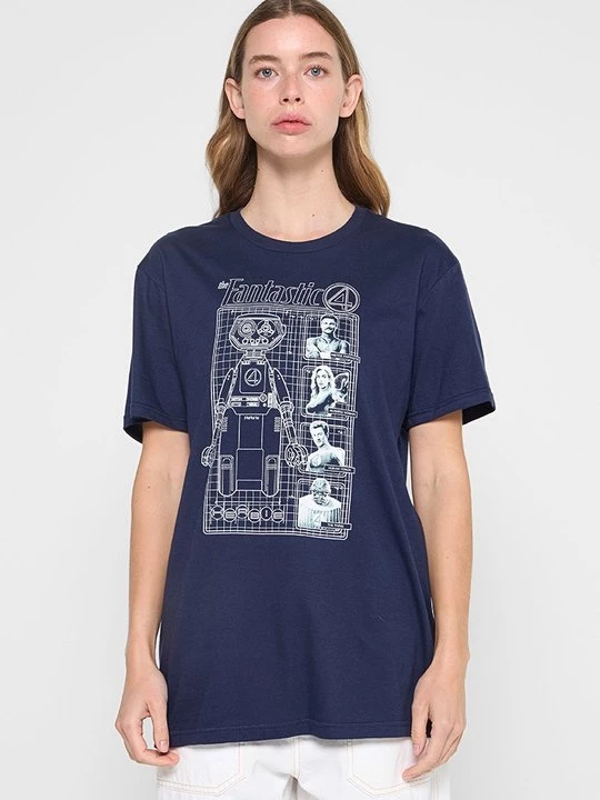 Foto van product T-shirt print Marvel donkerblauw