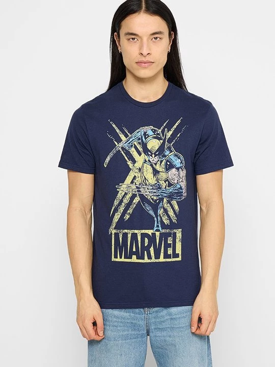 Foto van product T-shirt print Marvel donkerblauw