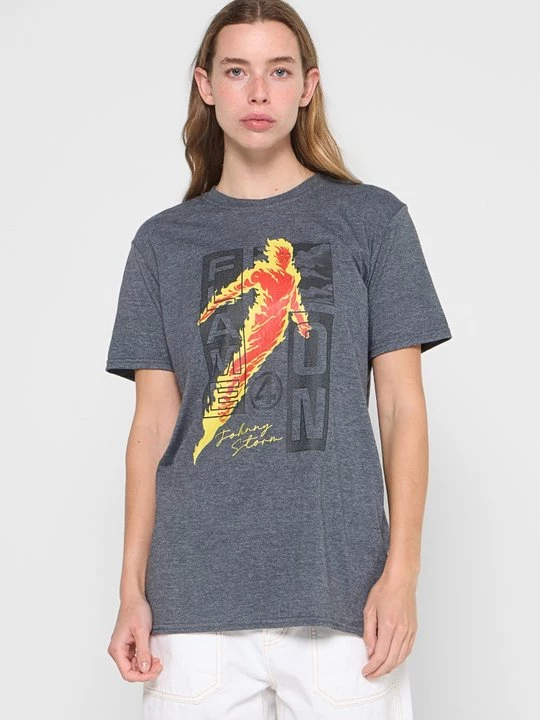 Foto van product T-shirt print Marvel donkergrijs