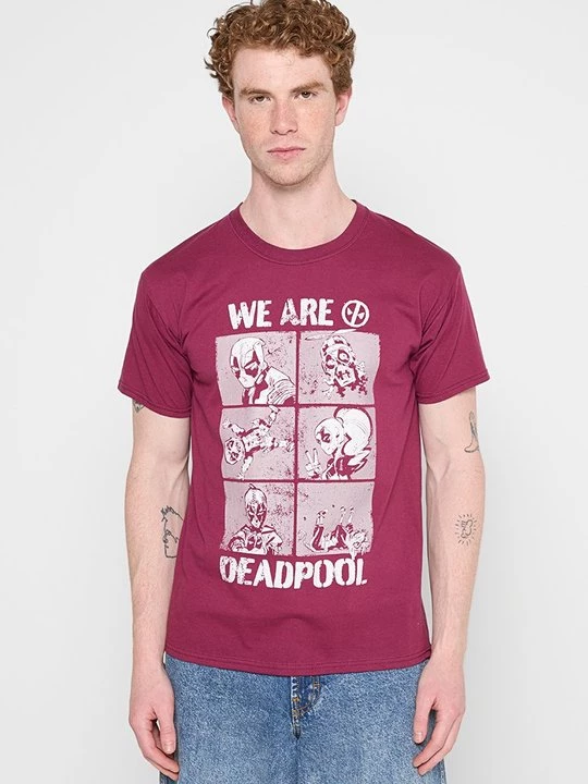 Foto van product T-shirt print Marvel donkerrood