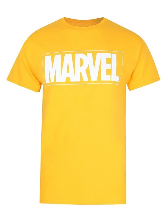 Foto van product T-shirt print Marvel geel