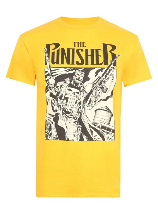 Foto van product T-shirt print Marvel geel