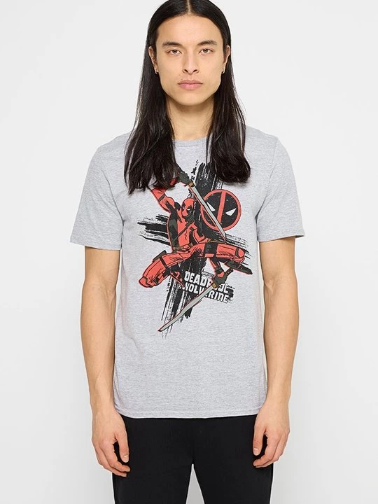 Foto van product T-shirt print Marvel grijs