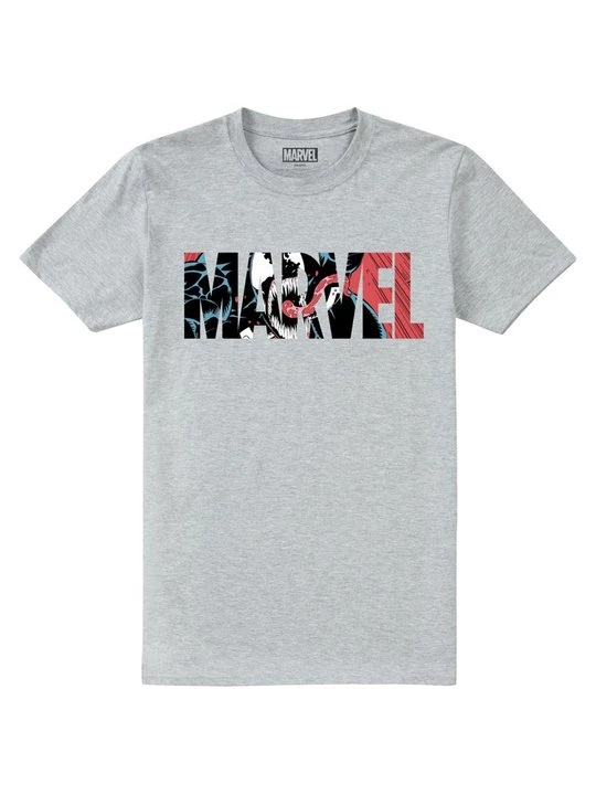 Foto van product T-shirt print Marvel grijs