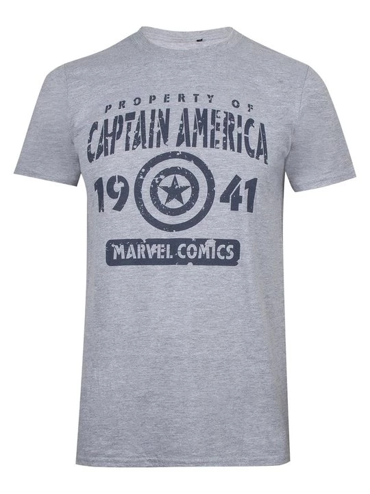 Foto van product T-shirt print Marvel grijs