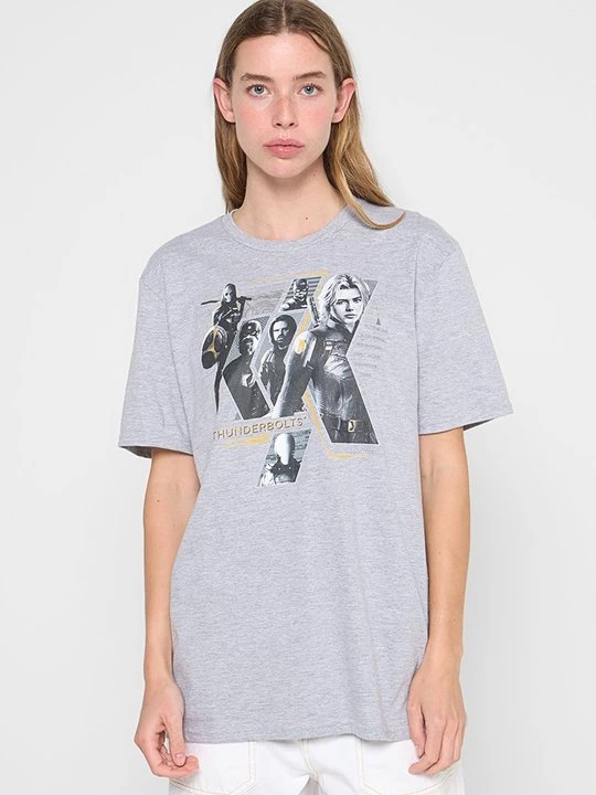 Foto van product T-shirt print Marvel grijs