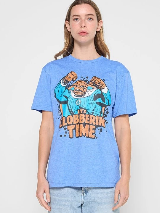 Foto van product T-shirt print Marvel lichtblauw