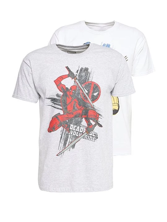 Foto van product T-shirt print Marvel lichtgrijs