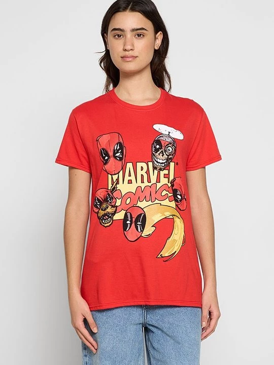 Foto van product T-shirt print Marvel rood