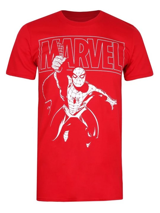 Foto van product T-shirt print Marvel rood