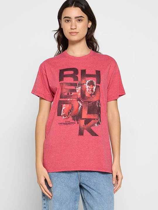 Foto van product T-shirt print Marvel rood